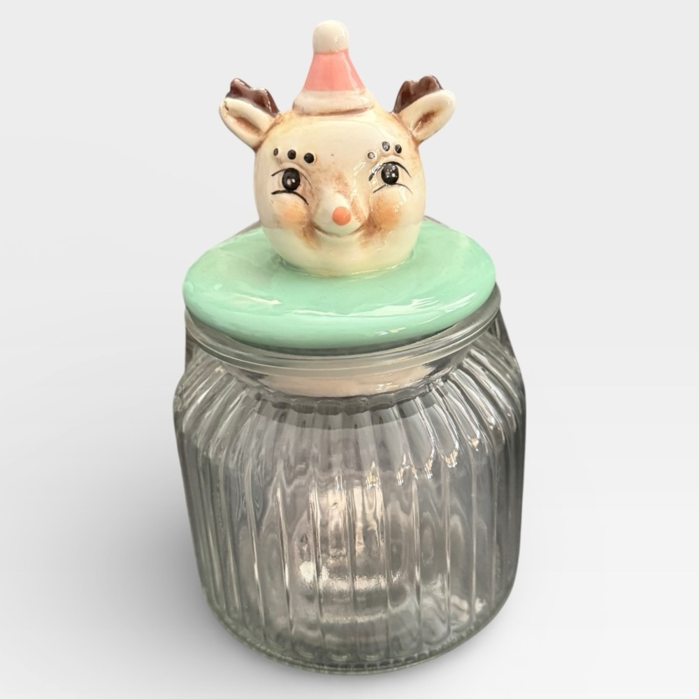Johanna Parker Reindeer Jar Vintage Inspired